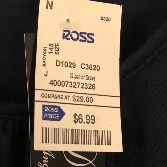 NWT navy knit short dress - Picture 4 of 4